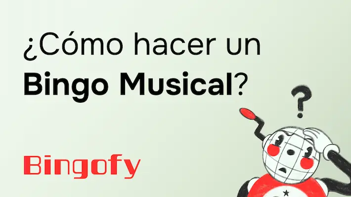 Cartones de bingo musical
